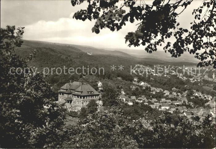 Gernrode Harz FDGB Ferienheim Stubenberg mit Stadtblick