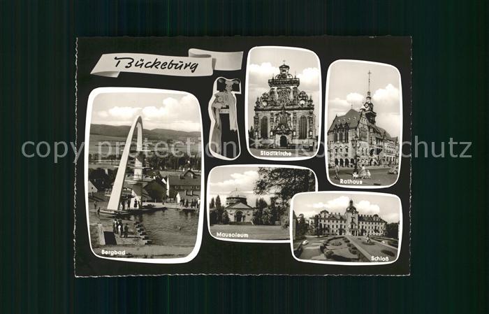 Bueckeburg Bergbad Stadtkirche Rathaus Mausoleum Schloss
