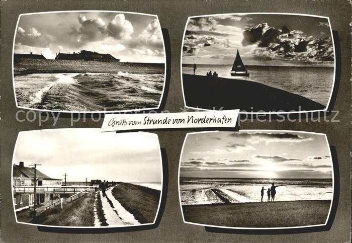 Norderhafen Stimmungen am Strand Deich