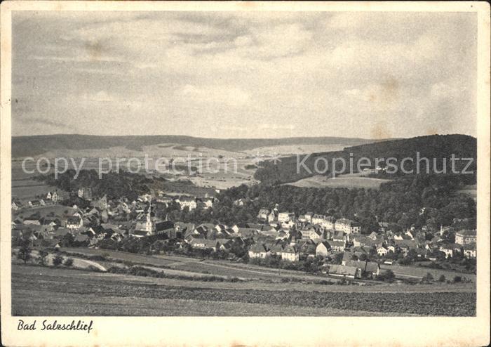 Bad Salzschlirf Panorama Kupfertiefdruck