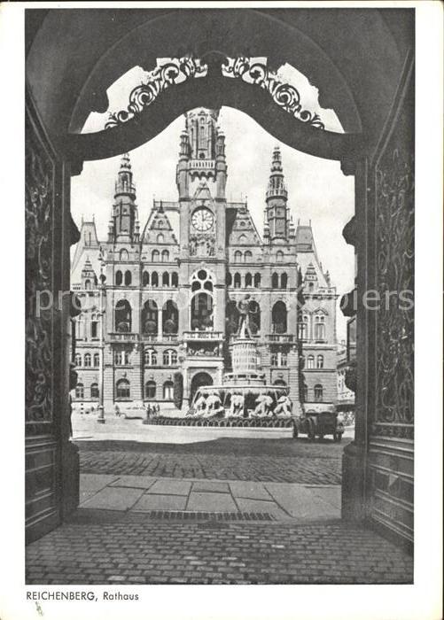 Reichenberg Liberec Boehmen Rathaus Jahrweiser Schoenes Sudetenland 28 Bildkarte