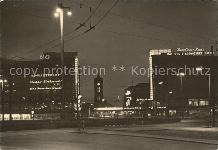 BERLIN  CITY Alexanderplatz bei Nacht