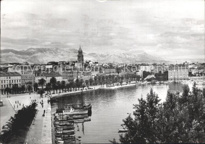 Split Spalato Hafenpartie Teilansicht