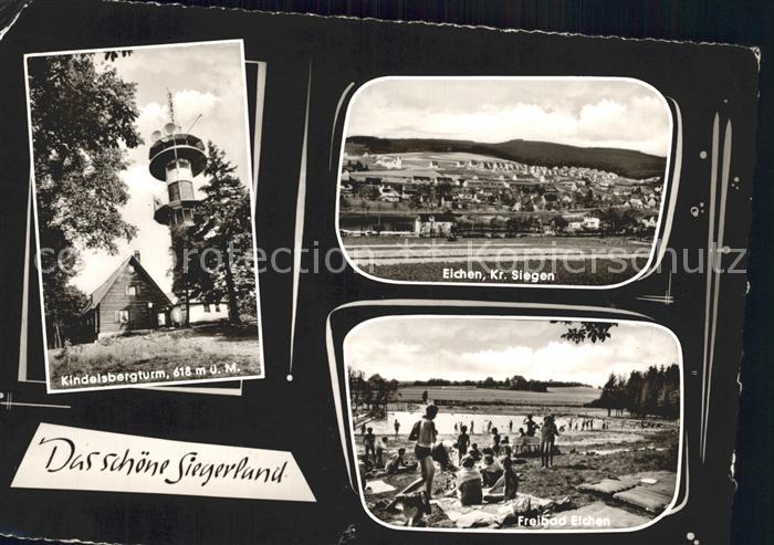 Eichen Kreuztal Siegerland Kindelsbergturm Total Freibad