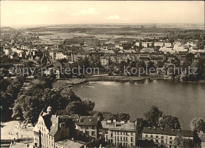 Stralsund Mecklenburg Vorpommern Blick von St Marien auf Tribseer Vorstadt und K