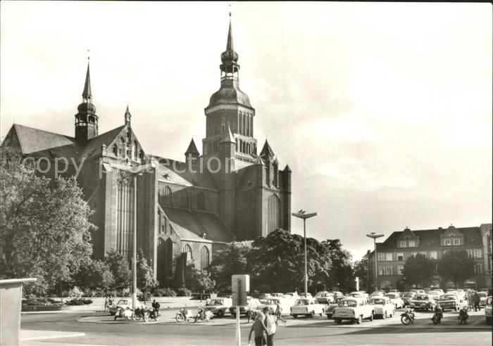 Stralsund Mecklenburg Vorpommern Kirche St Marien am Leninplatz
