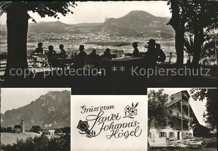 Piding Panorama Gasthaus Sankt Johannis Hoegel Terrasse