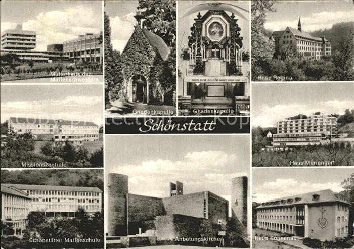 Vallendar OT Schoenstatt Gnadenkapelle Haus Regina Missionszentrale Haus Marieng