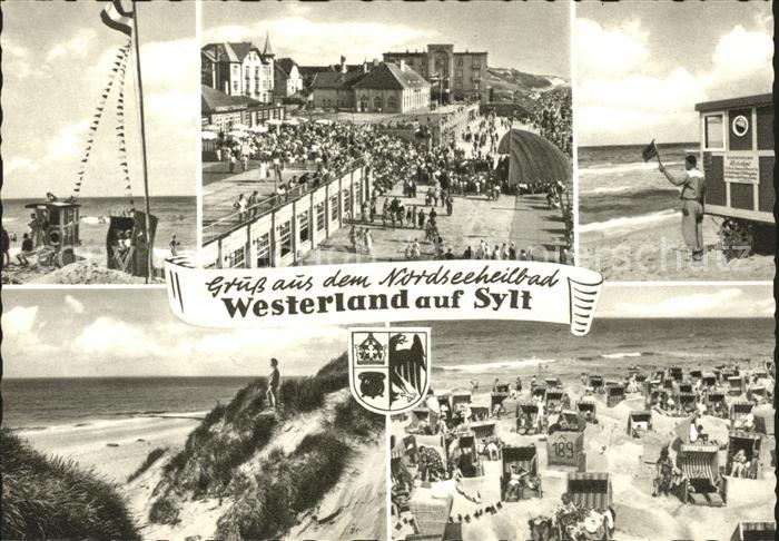 Westerland Sylt Strand Promenade Duenen Strandkoerbe