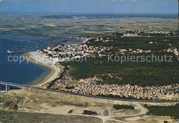 Fromentine Vue d ensemble aerienne la plage et le Camping