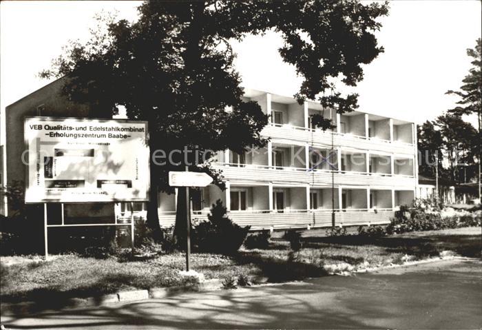 Baabe Ostseebad Ruegen Ferienheim des VEB Henningsdorf