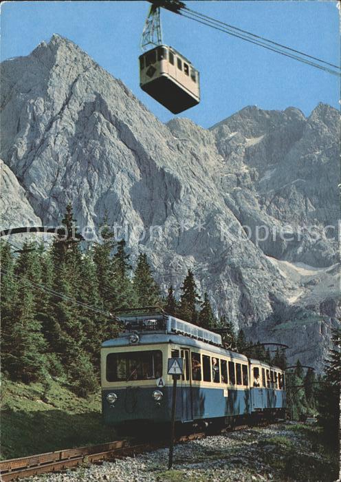 Zugspitzbahn Zahnrad-Triebwagen Seilbahn Zugspitzgipfel