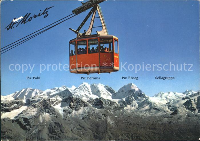 Seilbahn Corviglia-Piz Nair St. Moritz Berninagruppe