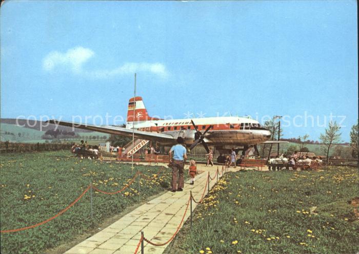 Flugzeuge Zivil Schauflugzeug IL 14 Caemmerswalde