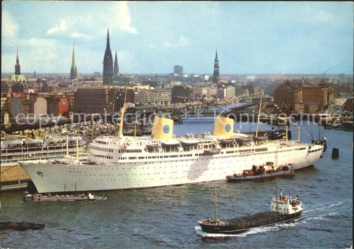 Dampfer Oceanliner Hamburg Hafen