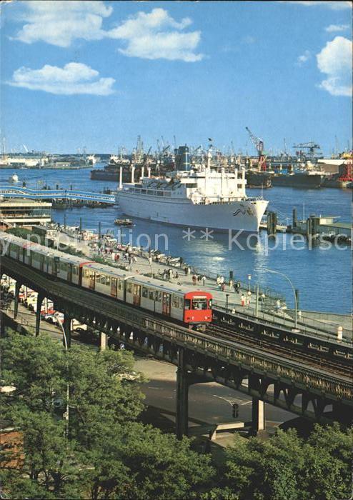 Eisenbahn Faehre Hamburg ueberseebruecke