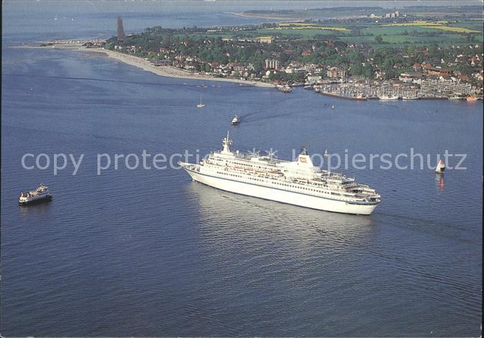 Faehre Ferry Bac Traghetto-- Laboe Fliegeraufnahme