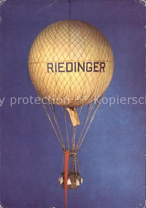 Heissluftballon Freiballon um 1900 Verkehrsmuseum Dresden
