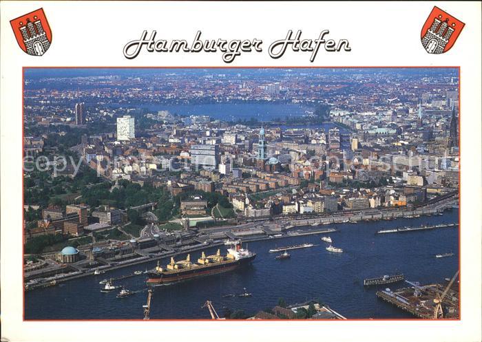 Hafenanlagen Hamburg Fliegeraufnahme