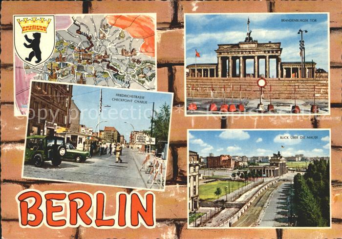 Brandenburgertor Berlin Mauer Checkpoint Charlie Friedrichstrasse
