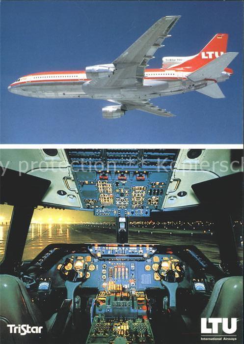 Flugzeuge Zivil LTU TriStar L-1011-500 Lockheed Cockpit