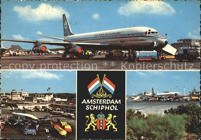 Flughafen Airport Aeroporto Amsterdam Schiphol Flugzeug KLM Royal Dutch Airlines