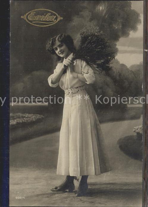 Namenstag Namenskarte Erika Frau