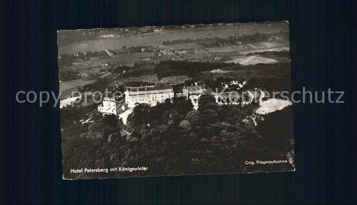 Koenigswinter Fliegeraufnahme Hotel Petersberg