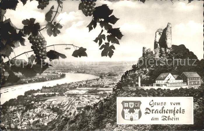 Drachenfels mit Rhein