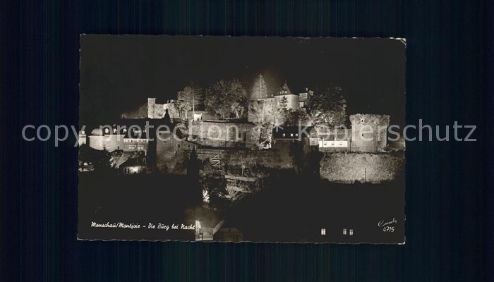 Monschau Montjoie NRW Burg bei Nacht