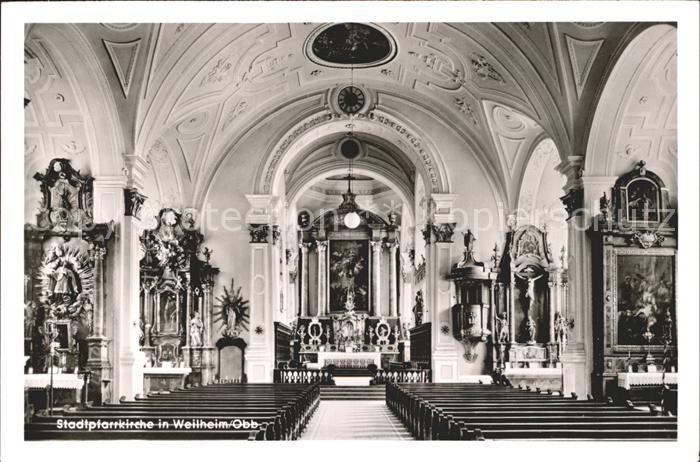 Weilheim Oberbayern Pfarrkirche innen