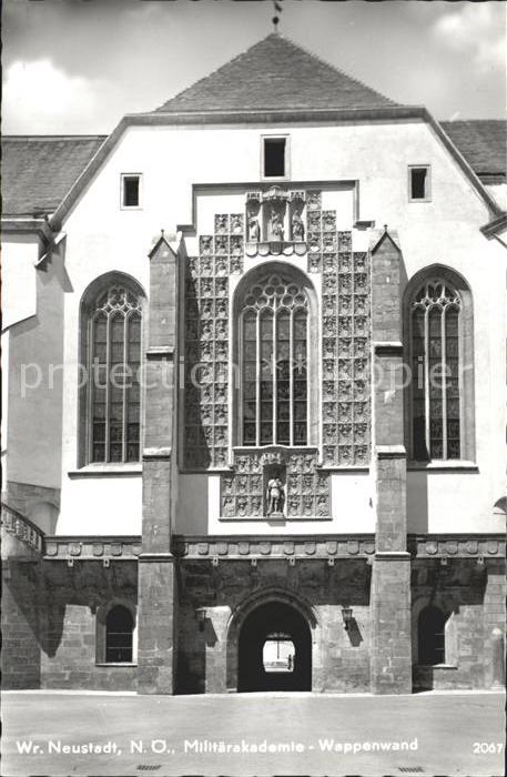 Neustadtl Donau Militaerakademie Wappenwand