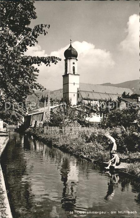 OBERAMMERGAU Bayern Partie am Muehlbach