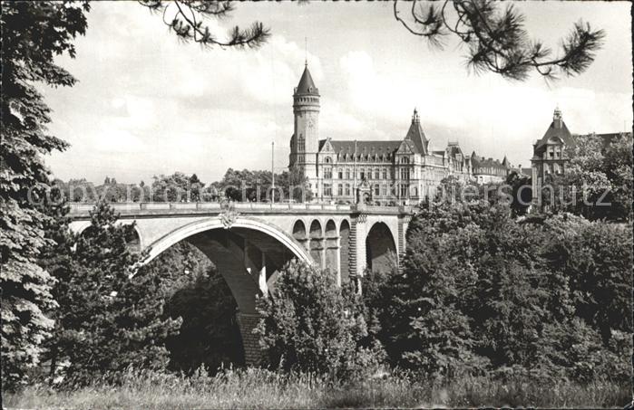 LUXEMBOURG Luxemburg Pont Adolphe et Caisse de Epargne