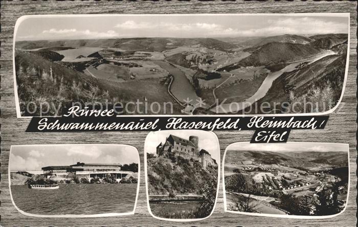 Heimbach Eifel mit Ruersee Schwammenauel Hasenfeld