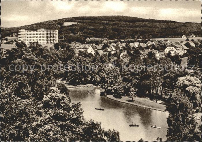 Bad Salzuflen Kurparksee udn Kurklinik der LVA