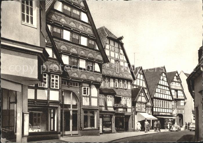 Bad Salzuflen alte Haeuser in Langestrasse