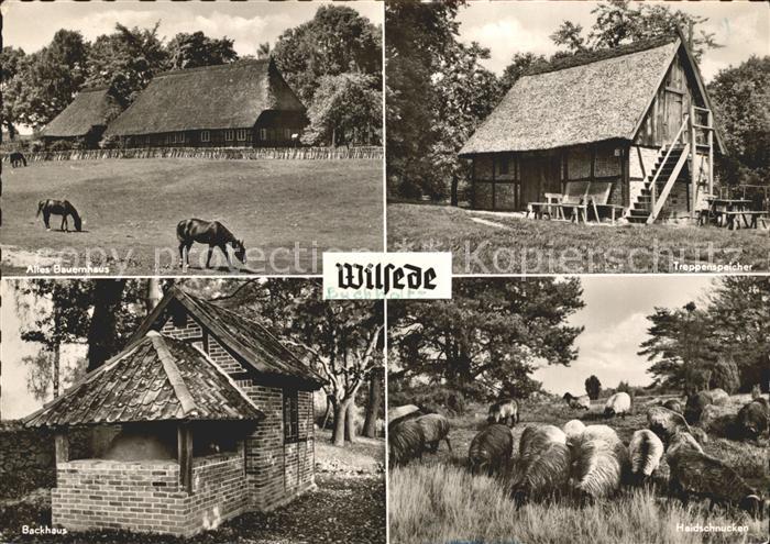 Wilsede Lueneburger Heide Heidschnucken Backhaus Treppenspeicher