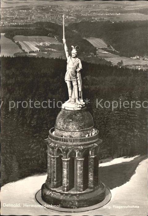 Hermannsdenkmal Fliegeraufnahme Detmold