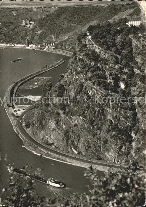 Loreley Lorelei mit Burg Katz