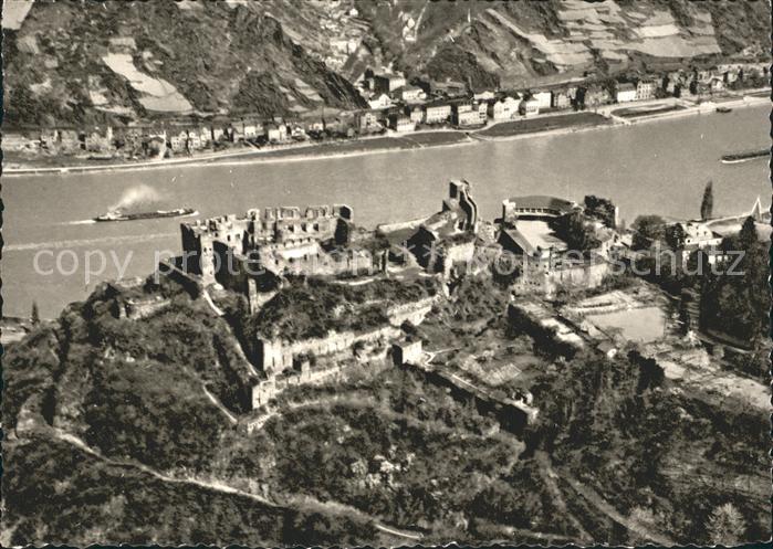 St Goar Fliegeraufnahme Ruine Rheinfels