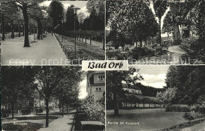 Bad Orb Kurpark Sanatorium Pfeiffer Krug