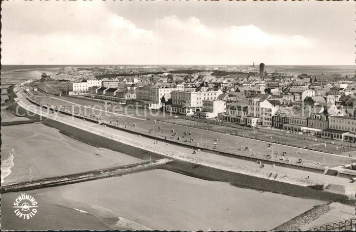 Norderney Nordseebad Strandpartie Fliegeraufnahme