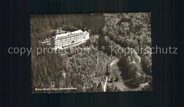 Brilon-Wald Fliegeraufnahme Haus Hoheneinberg