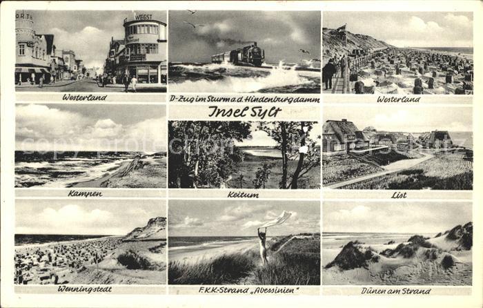 SYLT Insel Schleswig-Holstein Westerland Kampen Keitum List Wenningstedt Straen