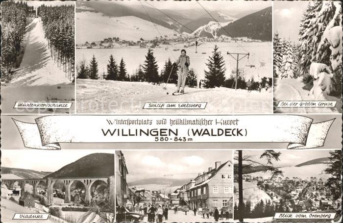 Willingen Sauerland Skilift Viadukt Skisprungschanze