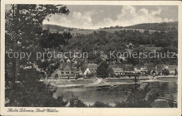 Wehlen Sachsen Partie an der Elbe