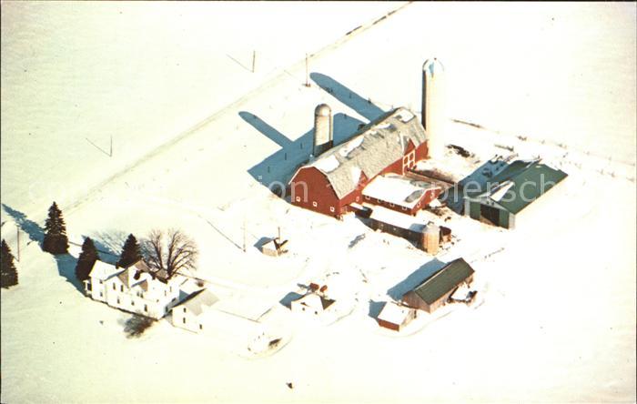 Frankenmuth Fliegeraufnahme Farm im Winter