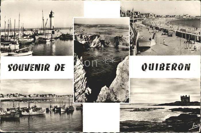 Quiberon Morbihan Hafen Strand