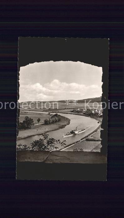 Polle Oberweser Burgblick